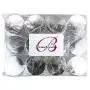 Beauticom 12er Set Runde Klare Glasbehälter (30g/30ml) mit Silberfarbenen Flachdeckeln für Kräuter, Gewürze, Kräutertee, Kaffee & andere Lebensmittel – BPA-frei
