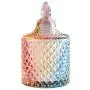Clear Glass Spice Jars, Colorful Star Shaped Crystal Candy Jar With Lid Multi-purpose Spice Storage Canister-a