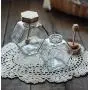 Bocal hexagonal Liitrton en verre résistant à la chaleur pour miel avec cuillère, idéal pour la cuisine à domicile (petit : 100ml, moyen : 220ml & grand : 380ml). Bocal hexagonal Liitrton en verre résistant à la chaleur pour miel avec cuillère, idéal pour la cuisine à domicile (petit : 100ml, moyen : 220ml & grand : 380ml).