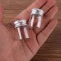 100pcs 5ml Size 2230mm Transparent Glass Perfume Spice Bottles Tiny Jars Vials With Silver Screw Cap DIY Craft