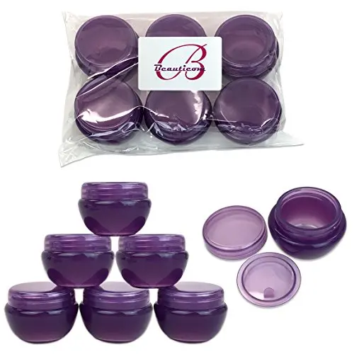 Beauticom 10G/10ML Teal Frosted Container Jars with Inner Liner and Lid for Scrubs, Oils, Salves, Creams, Lotions, Makeup Cosmetics, Nail Accessories, Beauty Samples - BPA Free (6 Pieces) Beauticom 10G/10ML Teal Frosted Container Jars with Inner Liner and Lid for Scrubs, Oils, Salves, Creams, Lotions, Makeup Cosmetics, Nail Accessories, Beauty Samples - BPA Free (6 Pieces)