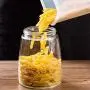 Glasbehälter, luftdicht, Küchen-Lebensmittelbehälter, zum Aufbewahren von Gewürzen/Pasta/Hafer/Blütentee