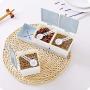 Jiwoo 2/3/4 grids spices storage box with spoon Seasoning Jar set Sugar salt and pepper shaker Storage Container kitchen organizer (B)
