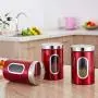 YWILLINK 1/3Pcs Tea Coffee Sugar Storage Canisters Jars Pots Kitchen Container Tins YWILLINK 1/3Pcs Tea Coffee Sugar Storage Canisters Jars Pots Kitchen Container Tins