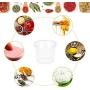 Nannday Disposable Slime Containers， 50 Pc 25ML Storage Attached Lid Sauce Condiment Cup
