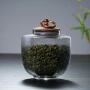 TAOTAOSDJ Food Storage Jar - Glass Sealed Storage Tank Kitchen Tea Coffee Beans Cans Storage Glass Jars -for Serving Tea, Coffee, Spice and More