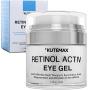 Retinol Under Eye Gel - Combo Eye Cream for Dark Circles, Eye Puffiness, Crows Feet, Eye Bags, Fine Lines – Organic Anti-Aging Wrinkle Cream – 1.7 fl oz / 50 ml (Eye Gel)