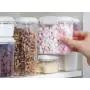 (12 x 8,7 x 11,4 cm) Système Klip It Mini Bakery Storage Container, Transparent/Blanc, 645 ml