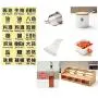 Kitchen Storage Containers Spice Rack, Multifunctional Storage Rack Set,Vinegar Soy Sauce Wine Bottle Spice Glass Spice Jars Kitchen Storage