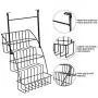 Pull Down Spice Rack,Coated Iron Rust Resistant Wire 3-Tier Hanging Elevated Storage Shelf Cabinets For Kithcen Spice Jars Bottles Rack