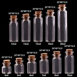 | Storage Bottles & Jars | 4/5/6/7/8ml.Tiny Glass Bottles with Cork Empty Glass Bottles Glass Jars Vial for Home Decoration Artware Craftwork 100pcs | by HUDITOOLS | 1 PCs