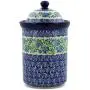 Polish Pottery 10?-inch Jar with Lid made by Ceramika Artystyczna (Royal Roses Theme) Signature UNIKAT + Certificate of Authenticity Polish Pottery 10?-inch Jar with Lid made by Ceramika Artystyczna (Royal Roses Theme) Signature UNIKAT + Certificate of Authenticity