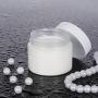 6 Pack 1 oz Plastic Pot Jars Round Clear Leak Proof Plastic Cosmetic Container Jars with White Lids for Travel Storage Make Up, Eye Shadow, Nails, Powder, Paint, Jewelry(1 oz)
