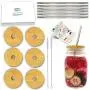 6 Pack Mason Jar Bamboo Lids and Stainless Steel Straw Set. Fits Regular Mouth Ball Mason Jars. By SMOO 6 Pack Mason Jar Bamboo Lids and Stainless Steel Straw Set. Fits Regular Mouth Ball Mason Jars. By SMOO