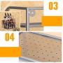 Kitchen Storage,2-Tier Spice Rack- Kitchen Countertop Spice Rack, Seasoning Can Organizer Shelf, 2-layer Storage Shelf, With Knife Holder And Chopping Block for Spice Jar, Can, Bottle and more Cutlery