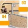 Kitchen Storage,2-Tier Spice Rack- Kitchen Countertop Spice Rack, Seasoning Can Organizer Shelf, 2-layer Storage Shelf, With Knife Holder And Chopping Block for Spice Jar, Can, Bottle and more Cutlery