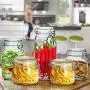 MFWFR Sealed cans, Glass Bottles with lid Food Grade, Household Portable Honey Passion Fruit Storage jar, Glass Sugar jar,M1