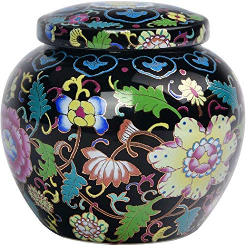 jessie Tea Storage Tea Loose Tea Tin Tea Container Tins Jar Caddy Tea Canister with Airtight Lid (Floral a)