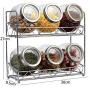 HLL Seasoning Bottle Kitchen Storage Jar, Glass Sealing Jar, Seasoning Pot, Seasoning Jar, Glass Bottle Package (7 Assembly)