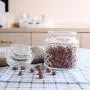 Glass Food Storage Canisters Jars with Tight Lids for Kitchen or Bathroom ~ Food,cookie,cracker, Storage Containers-20oz(Set of 6) Glass Food Storage Canisters Jars with Tight Lids for Kitchen or Bathroom ~ Food,cookie,cracker, Storage Containers-20oz(Set of 6)