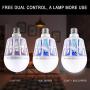 2 Pack Bug Zapper 2-in-1 Mosquito Light Bulbs Electronic Insect & Fly Killer Lamp