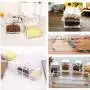 4 Pieces Kitchen Seasoning Racks Spice Pots Transparent Boxes Storage Containers Condiment Jars Set with Spoons 4 Pieces Kitchen Seasoning Racks Spice Pots Transparent Boxes Storage Containers Condiment Jars Set with Spoons