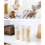 Huasen Transparent Noodle Storage Box, Spaghetti Noodle Container Multifunctional Storage Jar - Blue