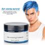 Hair Color Wax Wash Out Hair Color Instant Blue Hair Color Wax Temporary Hairstyle Cream 4.23 oz Hair Pomades Hairstyle Wax for Men and Women (Blue)