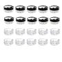 24 Pack Mini Cosmetic Sample Container Jars with Lids Diamond-shaped Makeup Sample Pots