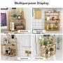 DYSND Kitchen shelf3-Layer Spice Herbal Rack with Adjustable Height, Bamboo Kitchen Countertop Storage Box for Seasoning Jars and Bottle StorageStorage Holder