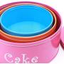 Hot Sale X755 Metal Cartoon Set of 3 Cake Biscuit Sweet Storage Tin Canister/Home Kitchen Gifts Food Jar/Container Sets