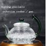 MAI&BAO Teapot 600ml Glass Tea Pot Infuser,Lid, Filter,Tea Strainer Heat Resistant Large Clear Kettle,Water Storage jar,Green,Jasmine,Flowers,Black Tea,Coffee,Milk,Living Room