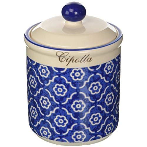 Galileo Casa Marrakech Onion Jar, Ceramic, Light Blue