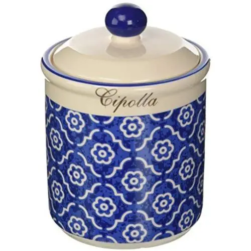 Galileo Casa Marrakech Onion Jar, Ceramic, Light Blue Galileo Casa Marrakech Onion Jar, Ceramic, Light Blue