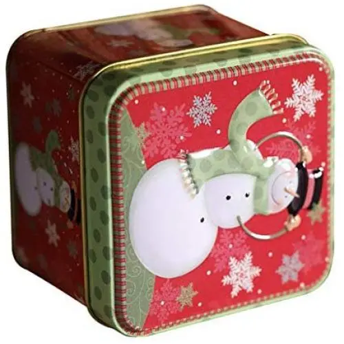 homozy Merry Christmas Metal Tin Cans Empty Gift Candy Chocolate Storage Box Containers with Cover Lids (Mixed Color) - A, 8x7.5x6.5cm homozy Merry Christmas Metal Tin Cans Empty Gift Candy Chocolate Storage Box Containers with Cover Lids (Mixed Color) - A, 8x7.5x6.5cm