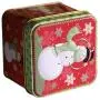 Flammeer Weihnachtskarton Süßigkeitenbehälter mit Deckeln, Cookie-Behälter, Mini Zuckerstiele zur Aufbewahrung von Keksen und leckeren Snacks – A, 8x7,5x6,5cm