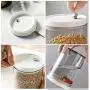 Contenant hermétique pour aliments avec bouchon rond, boîtes d'emballage pour céréales empilables, réservoirs de stockage pour multi-grains, fruits secs, thé, etc. Économise de l'espace, durable, rose - 600ml Contenant hermétique pour aliments avec bouchon rond, boîtes d'emballage pour céréales empilables, réservoirs de stockage pour multi-grains, fruits secs, thé, etc. Économise de l'espace, durable, rose - 600ml