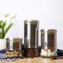 3pcs Stainless steel sealed cans Kitchen coffee beans storage jars Candy miscellaneous food storage tanks Tea cans