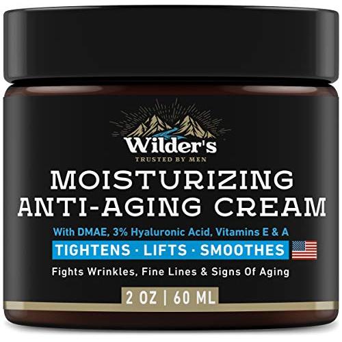 Mens Face Cream Moisturizer - Anti Aging Facial Skin Care - Made in USA - Collagen, Retinol, Hyaluronic Acid - Day & Night - Anti Wrinkle Lotion 2 oz