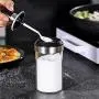 Glas-Würze-Behälter, Gewürzdosierbox mit Gabel und Deckel – Kombination für Zuhause und Restaurant