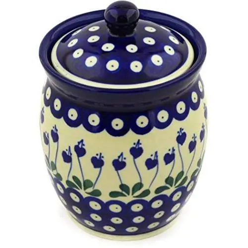 Bouteille en céramique artisanale Ceramika Artystyczna 6? pouces avec couvercle – Thème Cœur Brisé (Paon) + Certificat d'Authenticité Bouteille en céramique artisanale Ceramika Artystyczna 6? pouces avec couvercle – Thème Cœur Brisé (Paon) + Certificat d'Authenticité