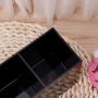 Milue Black Acrylic Makeup Brush Holder Cosmetic Organizer Case Jewelry Storage Box