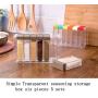 Seasoning box, Kitchen Supplies Transparent Plastic Seasoning Box Seasoning Bottle Six Pieces Set Salt MSG Seasoning Jar Seasoning Storage Box (Color : Natural)