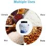 Airtight Food Storage Containers Bins with Lids Large, Ceramic Pottery Cereal Containers Canister Cookie Jar for Kitchen Pantry Organization Flour Rice Candy Bulk, 2L, 19x17cm (Color : Style2)