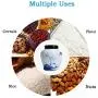 Airtight Food Storage Containers Bins with Lids Large, Ceramic Pottery Cereal Containers Canister Cookie Jar for Kitchen Pantry Organization Flour Rice Candy Bulk, 2L, 19x17cm (Color : Style2)