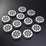 BESTONZON 12pcs Tin Cans Screw Top Round Metal Lids Cover Mason Canning Jar lids Leakproof Storage Lids Cap (Silver)