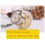 Kitchen Food Storage Jar Airtight Food Storage Storage Jar Pack Of 6 Lead-free Glass Dried Fruit Seal Moisture Proof Storage Jar (PACK OF 6)