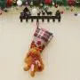 BlagenertJ Hängeweihnachtsschünkel 3D Elch Schneemann Santa Geschenkbeutel Süßigkeiten Aufbewahrungsbeutel für Weihnachtsbedarf Schneemann