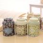 6er Set Korean Pastoral Stil Eisen Lagerbehälter Multifunktion Kaffee Tee Süßigkeiten Zinnbehälter Vintage Kleine Blumen Metallbehälter