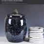 Keramikbehälter für Wohnaccessoires, Restaurant, Tee und Aufbewahrung – Küchen-Tee-Aufbewahrungsbehälter, Fassungsvermögen 2,5 kg, dekorative Accessoires (Farbe: Klar, Größe: 38x42x22cm)